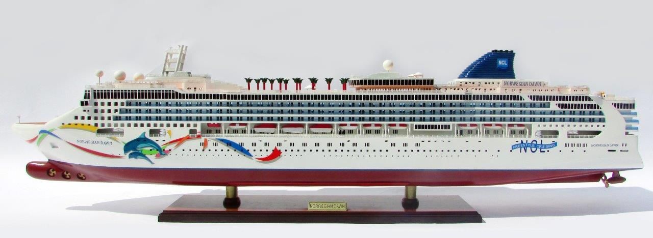 Norwegian Dawn with Dolphin Artwork - GN